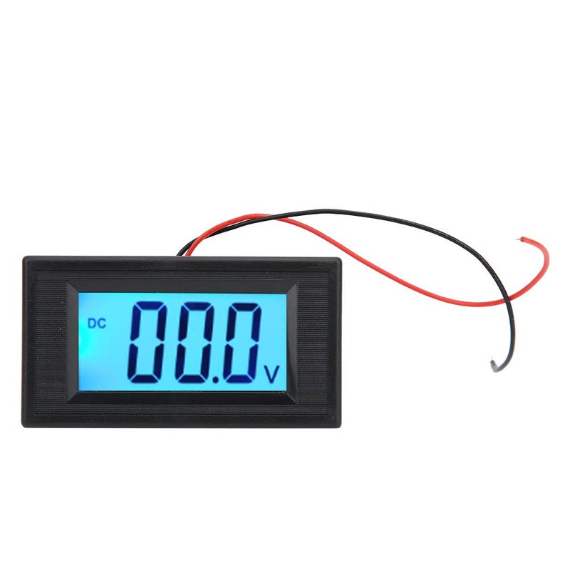 مناسب للاستخدام الداخلي والخارجي شاشة LCD رقمية، مقياس جهد ثنائي الأسلاك، إضاءة خلفية زرقاء لسهولة القراءة (مغلق نصفياً DC7V-30V) جودة موثوقة متكرر جودة عالمية موفر للجهد أثناء الاستخدام - Image 1