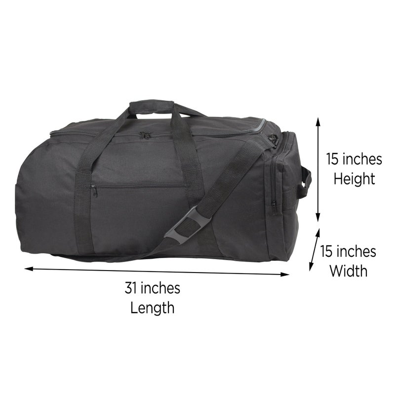 Dalix Extra Large Duffle Bag Outdoors Sports Duffel Bag (Turns Into Backpack) - Image 2