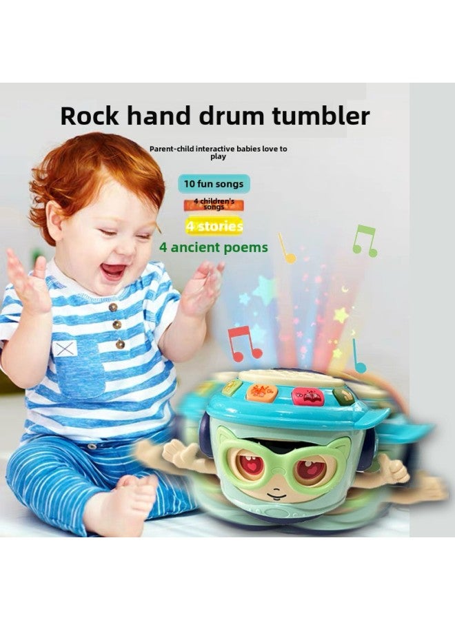 Internet Celebrity Children's Toy Hand-clapping Drum Puzzle Early Education Baby Music Clap Drum Tumbler Baby Toy Boys And Girls-Color:RS5686 Hand Drum Tumbler (6 In A Display Box) - Image 2
