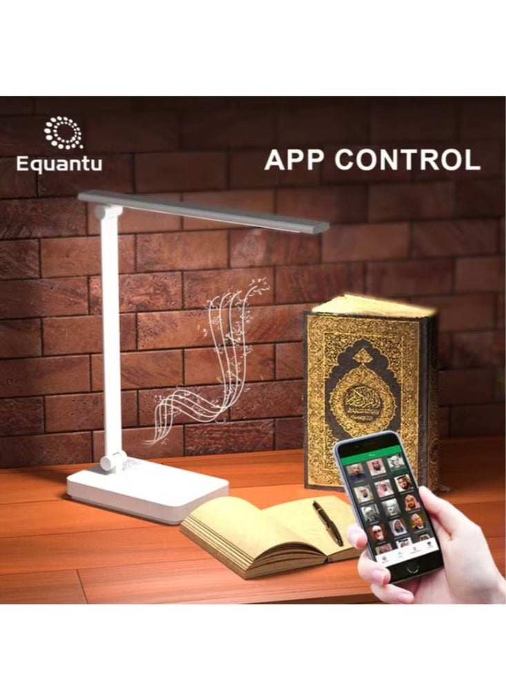 Dream Zone Equantu Multifunctional LED Desk Lamp Wireless Charger with Bluetooth Speaker App Control Gulan Player - Image 1