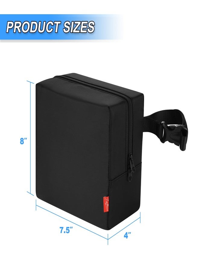 Homakover Travel Neck Pillow Bag for trtl Travel Pillow, Waterproof Carrying Case Neck Pillow Protector with Air Tag Pocket & Adjustable Strap, Quick-Release Clasp Easily Attaches to Luggage, Backpacks - Image 3