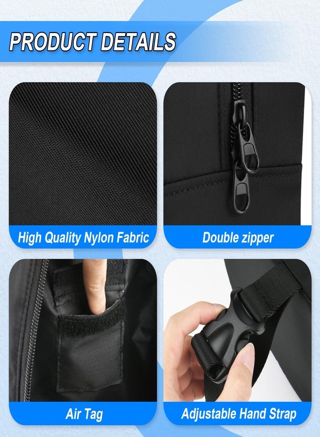 Homakover Travel Neck Pillow Bag for trtl Travel Pillow, Waterproof Carrying Case Neck Pillow Protector with Air Tag Pocket & Adjustable Strap, Quick-Release Clasp Easily Attaches to Luggage, Backpacks - Image 2