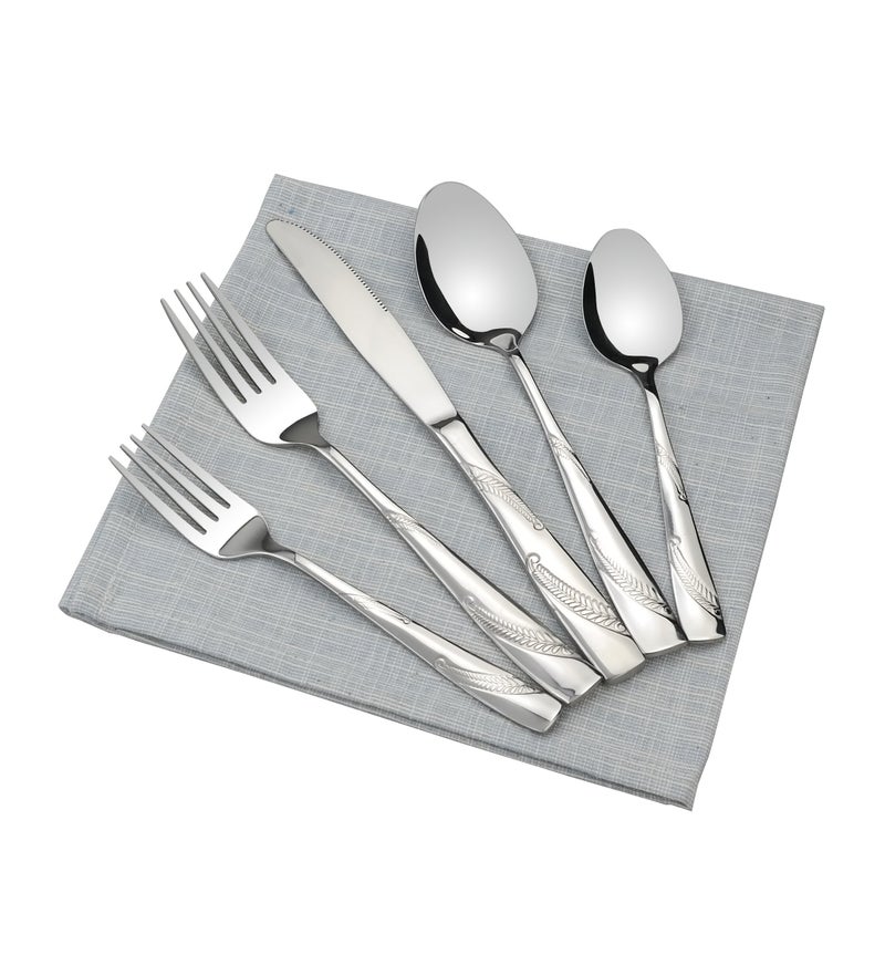Nicesh 60-Piece Stainless Steel Flatware Set  Service For 12 - Image 1