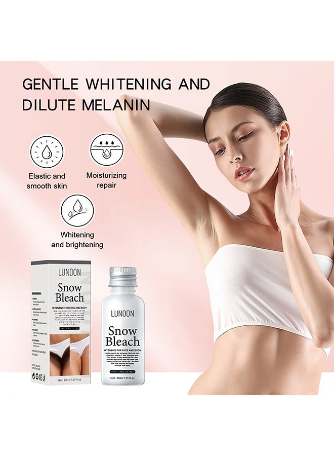 LUNOON Snow Bleach For  Part Underarm  Face And Body Skin Lightening Bleaching Cream For  Areas Brightening 30ML. - Image 2