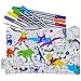 eatsleepdoodle DIY Coloring Dinosaur Pencil Case for Kids with 10pcs Washable Markers Reusable Art Supply Organizer Fun Arts Crafts Activity for Boys Girls Creative Gift Idea for Ages - Image 3