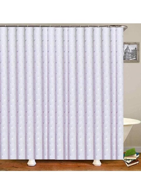 Waterproof Polyester Shower Curtain With 12 Hooks 180*180CM