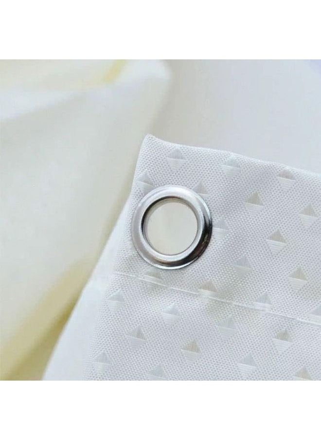 Waterproof Polyester Shower Curtain With 12 Hooks 180*180CM