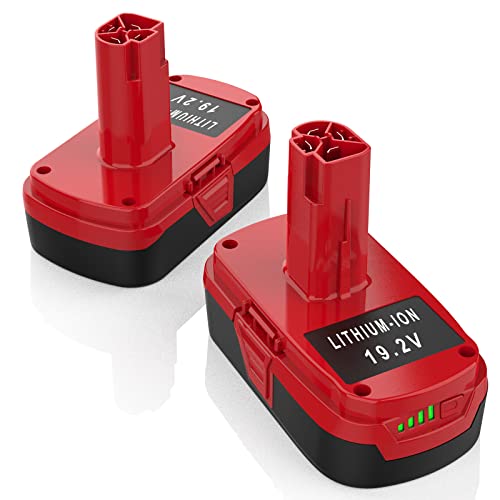 energup 2Pack 19.2V Replace for Craftsman 19.2Volt Battery Lithium 3.5A for C3 XCP for 130279005 1323903 130211004 11045 315.115410 315.11485 for 19.2V Craftsman Battery - Image 1