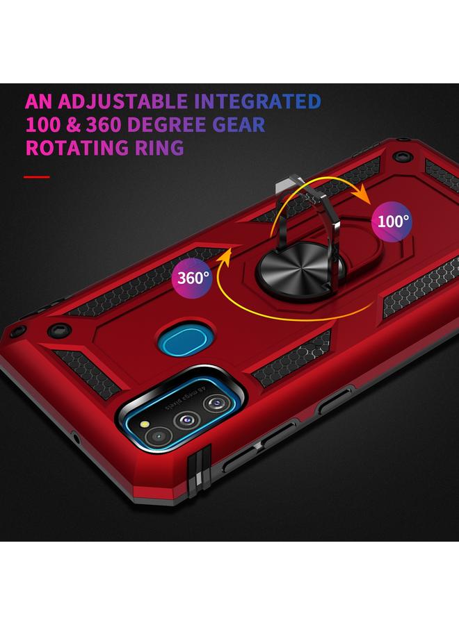 S-TOP Case For Galaxy M30s Armor Shockproof TPU + PC Protective Case with 360 Degree Rotation Holder - Image 3