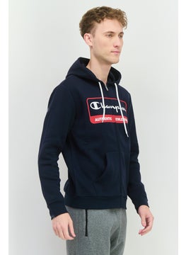 Champion Men Sportswear Fit Long Sleeves Outdoor Sweatshirt, Navy  - Image 2