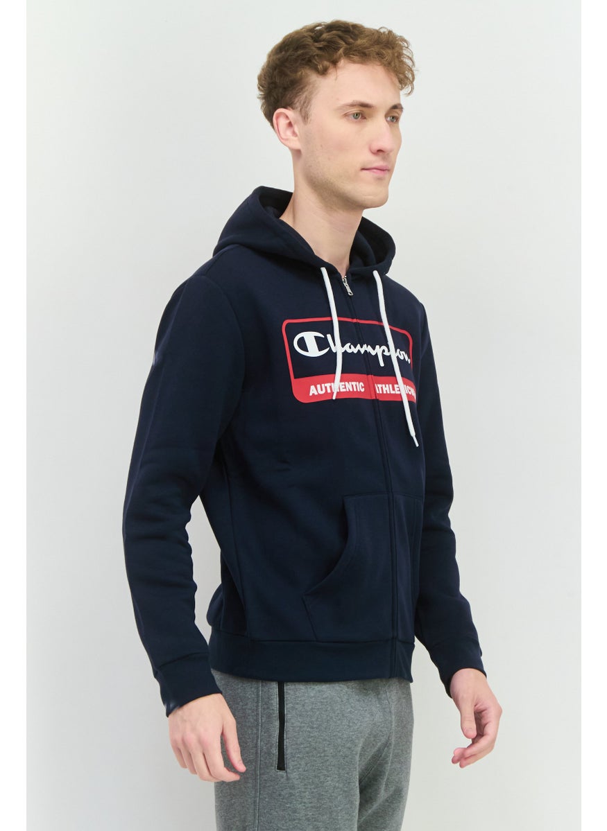 Champion Men Sportswear Fit Long Sleeves Outdoor Sweatshirt, Navy  - Image 2