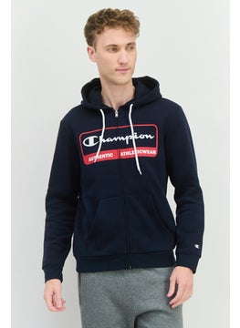Champion Men Sportswear Fit Long Sleeves Outdoor Sweatshirt, Navy  - Image 1
