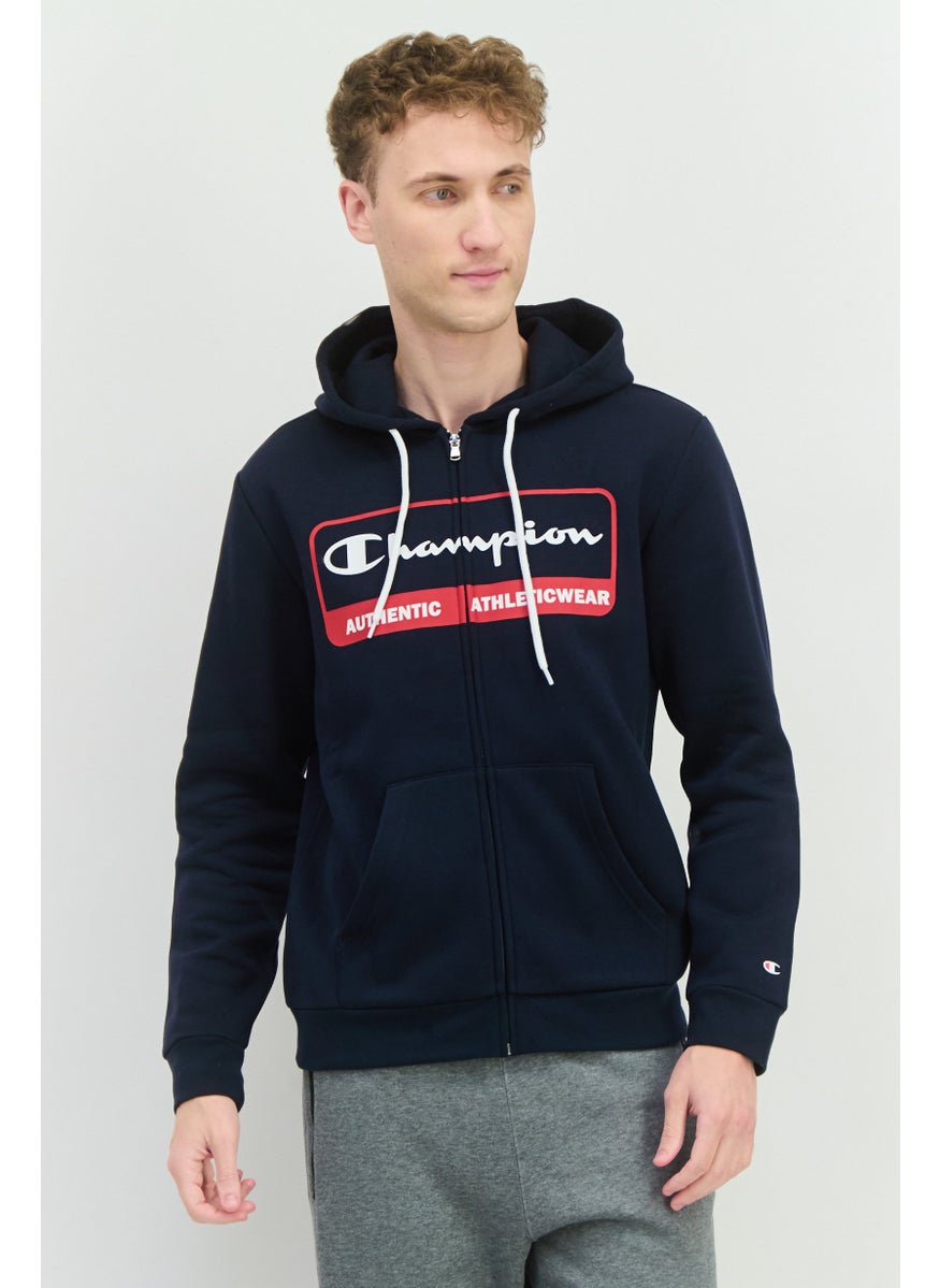 Champion Men Sportswear Fit Long Sleeves Outdoor Sweatshirt, Navy  - Image 1