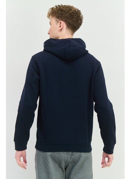 Champion Men Sportswear Fit Long Sleeves Outdoor Sweatshirt, Navy  - Image 3