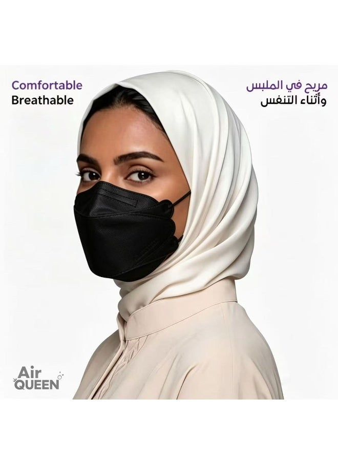 Air QUEEN Black 10-pack Korean Air Queen Nano Mask - Image 4