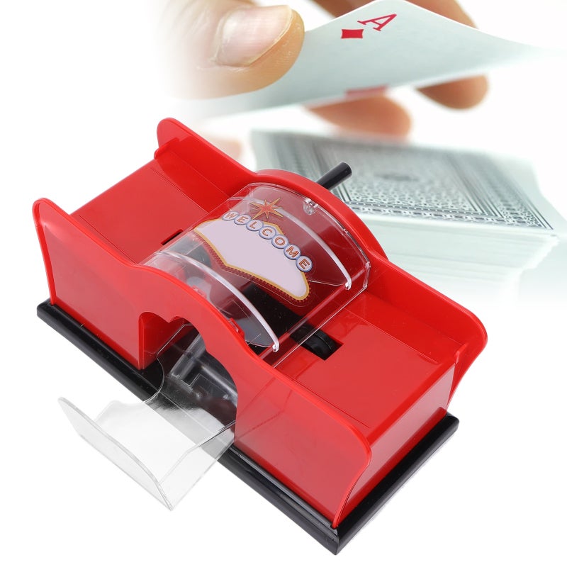 Manual Card Shuffler 9.1 x 4.3 x 4.3in Silent Design - Durable Plastic Poker Shuffler for Family Games - Image 4