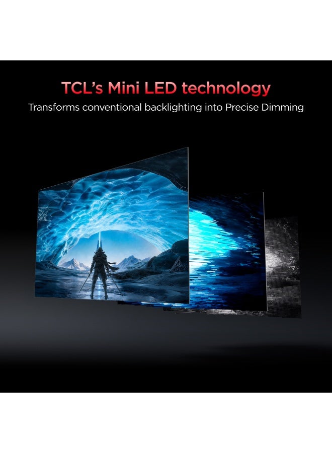 تي سي إل 25 Inch FHD Mini LED Gaming Monitor, 300Hz Refresh Rate, HFS Panel 1ms GTG, AMD FreeSync Premium, Tmoc Motion Clarity, 600nits Peak Brightness, 93% DCI-P3 Color Gamut  25P1A (2026 Model) grey - Image 4