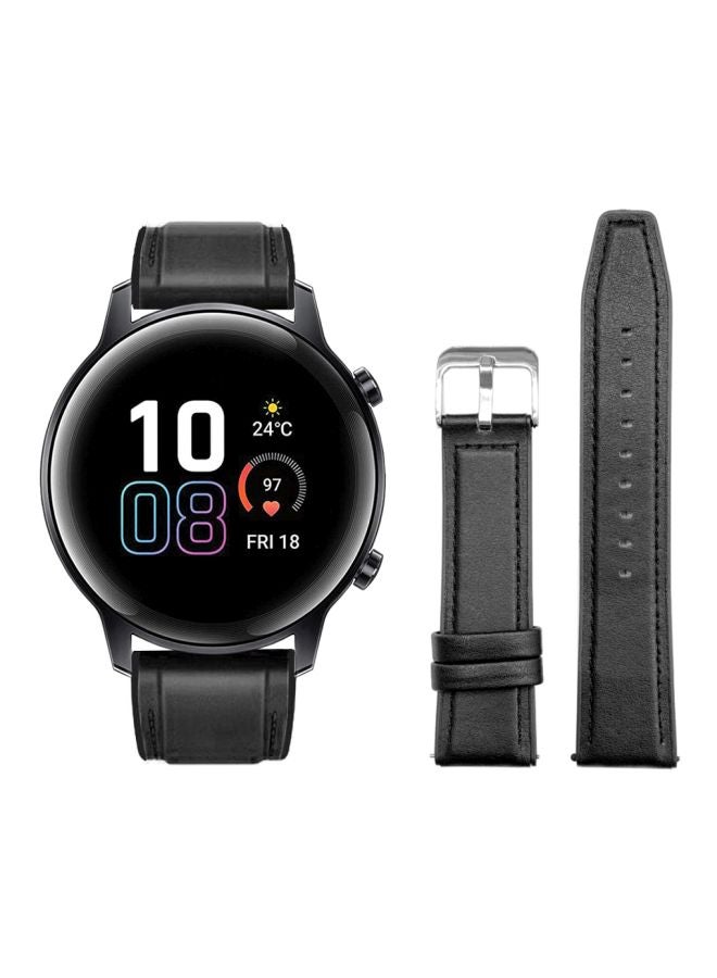 Perfii Replacement Band For Honor MagicWatch 2 42mm Black - Image 2