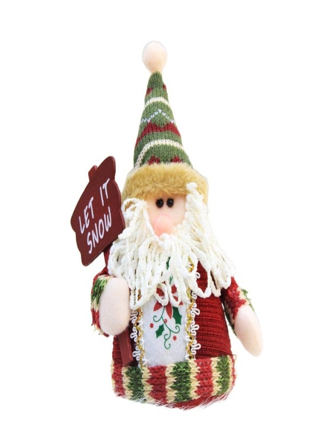 IPENNY Handmade-Style Mini Christmas Figurine - Vintage Window Tabletop Decor for Holiday Indoor Decoration Festive Gift - Perfect for Mantel, Office & Stocking Stuffers (Santa Claus) - Image 1