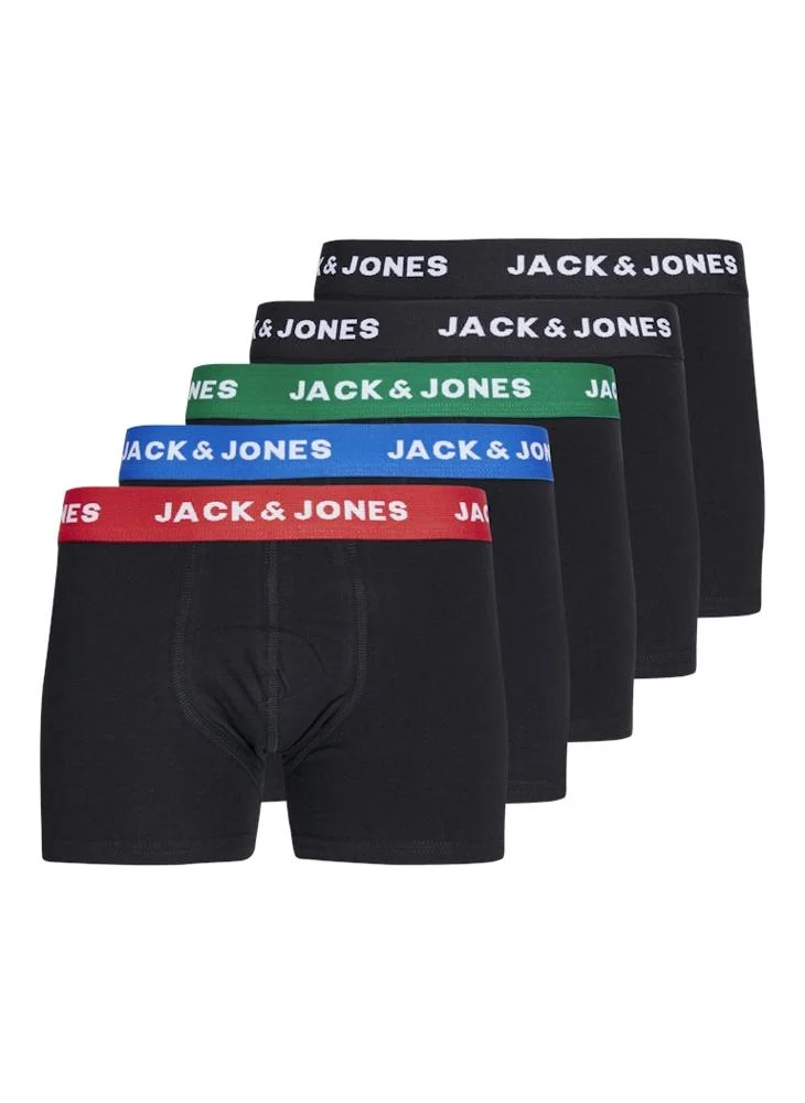 Jack & Jones Junior Youth 5 Pack Logo Boxer