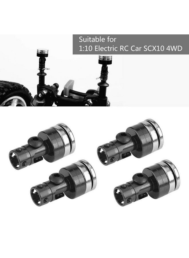 Dilwe 4Pcs Body Post Mount Aluminum Magnetic Invisible Body Post Mount For Scx10 4Wd 1:10 Rc Car(Black) - Image 5