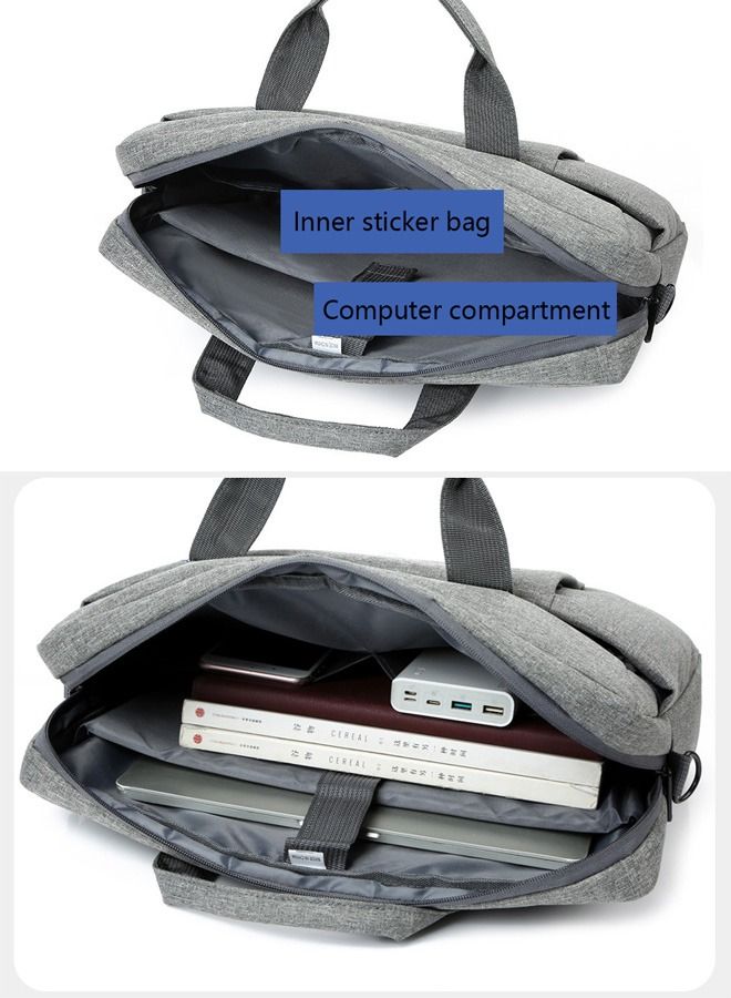 DUNISO 15.6 Inch Laptop Bag Lightweight Computer Bag Travel Business Handbag Briefcase Water Resistant Shoulder Messenger Bag for Men and Women Work Office College School - Image 5