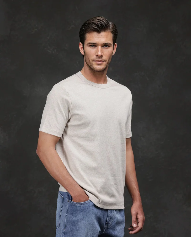 Rare Rabbit Men's Cotton Solid T-Shirt