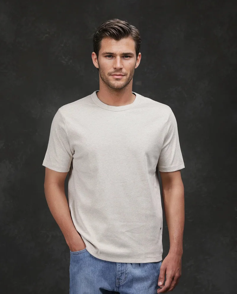 Rare Rabbit Men's Cotton Solid T-Shirt