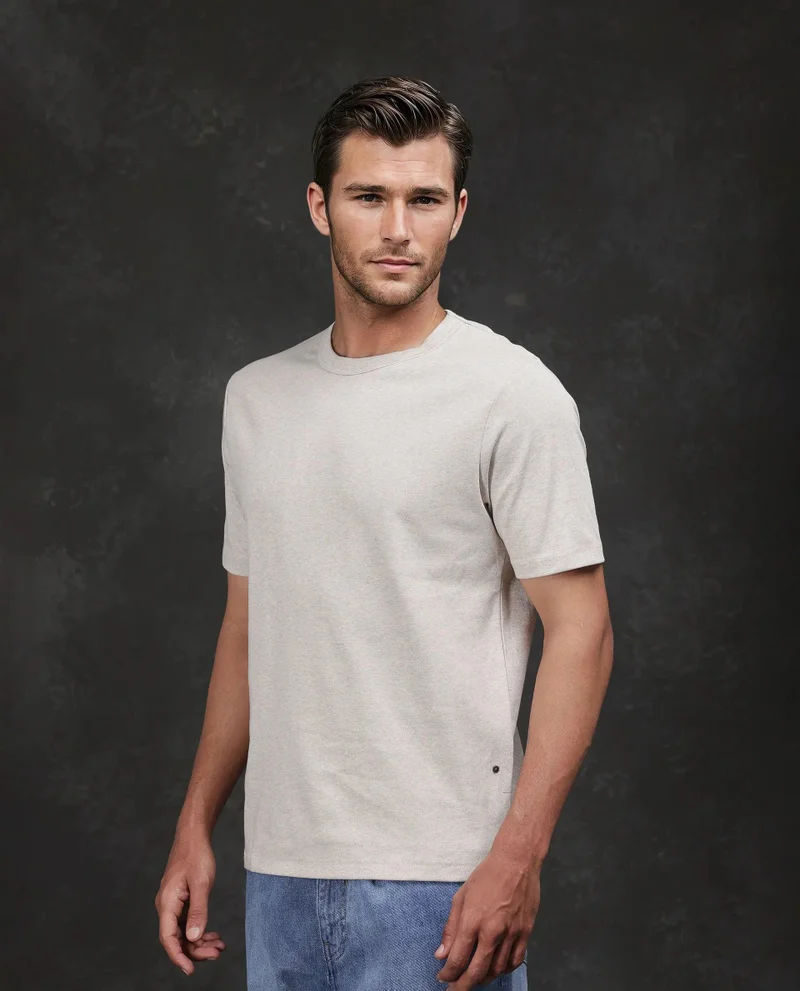 Rare Rabbit Men's Cotton Solid T-Shirt