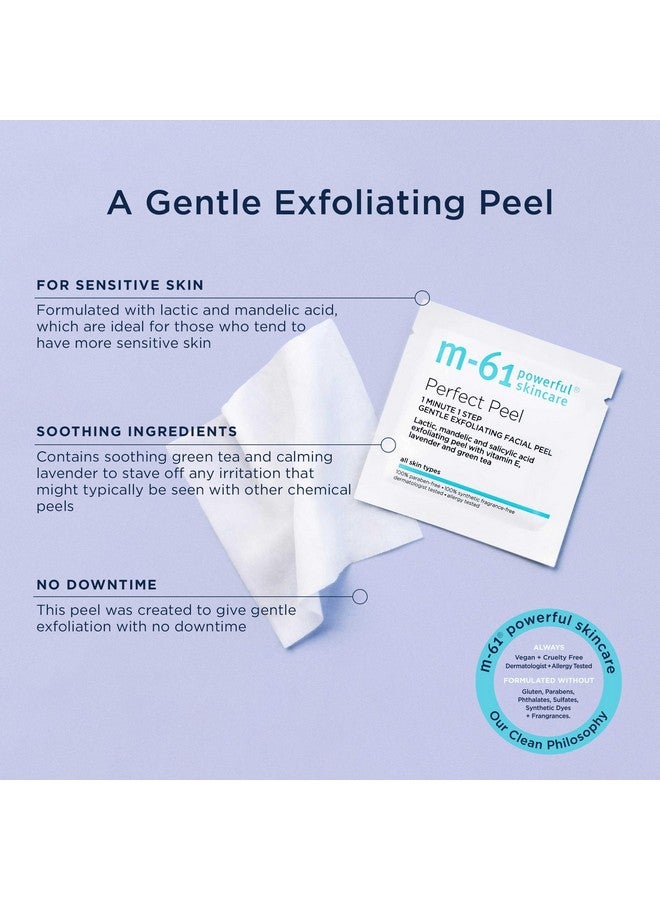 M-61 Perfect Peel - 30 Treatments - Lactic, mandelic and salicylic acid exfoliating peel with vitamin E, lavender and green tea - Image 5
