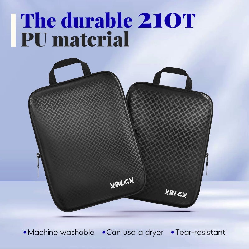 XBLGX 6 Set Compression Packing Cubes for Travel, Suitcases and Carry On, Luggage Organizer Bags for Travel Accessories - Image 3