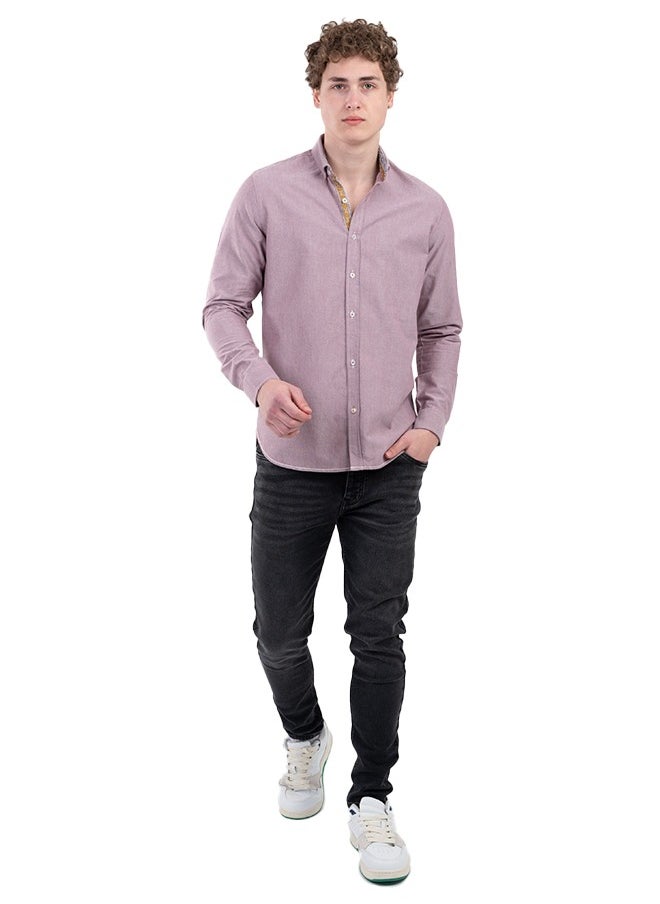 clever - Oxford cotton sleeve shirt - Image 1