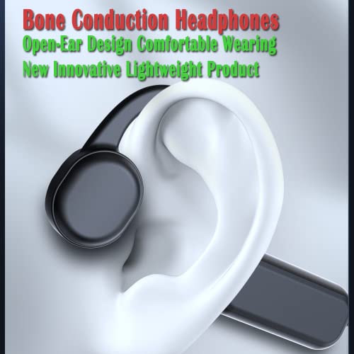 IHAO Swimming Headphones True Bone Conduction Open Ear Headset MP3 Player Built-in 16G Memory IP68 Underwater Waterproof Stereo Bluetooth Earphone for Driving Bicycling Running Skiing-Black - Image 3