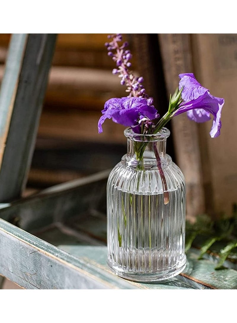 Captaintech Glass Flower Vase,  Modern Glass Vase Crystal Glass Bottle Roman Bottle Aromatherapy Bottle Decorative Centerpiece Vase Desktop Decoration for Home Office Wedding - Image 2