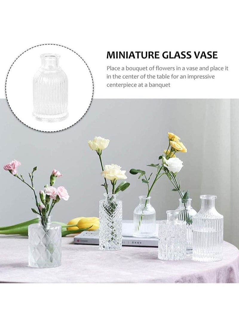 Captaintech Glass Flower Vase,  Modern Glass Vase Crystal Glass Bottle Roman Bottle Aromatherapy Bottle Decorative Centerpiece Vase Desktop Decoration for Home Office Wedding - Image 5