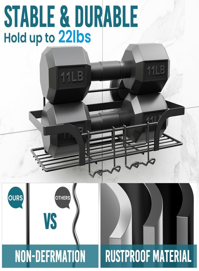 TAILI Shower Caddy Suction Cup 2 Pack, Heavy Duty Bathroom Basket, Bath Shelves for Inside, Stainless Steel Shower Holder Organizer for Bathroom Storage & Home Decor, No Drilling,Black - Image 5