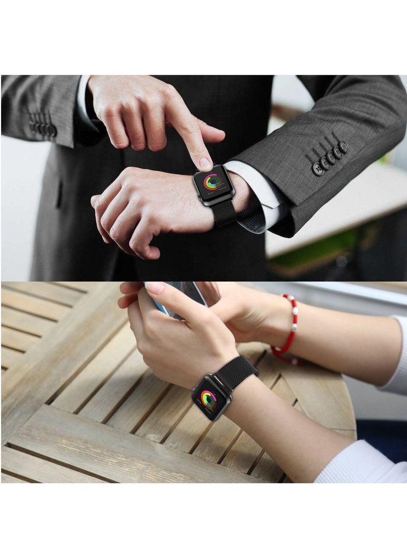 Beikel - Replacement Band for Apple Watch 42mm, 44mm, 45MM and 49MM Series 1 2 3 4 & X9 Ultra & X8+ Ultra & DT8 MAX & Microwaer Ultra with Unique Magnet Lock Milanese Loop Stainless Steel Bracelet - Image 1