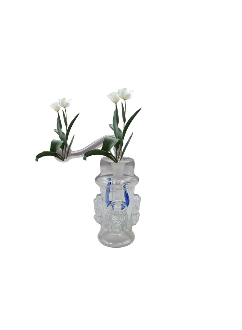 Home Decorative Windmill Multi-Layer Double Filter Oil Lamp Burner Glass Vase Bowl - Image 2