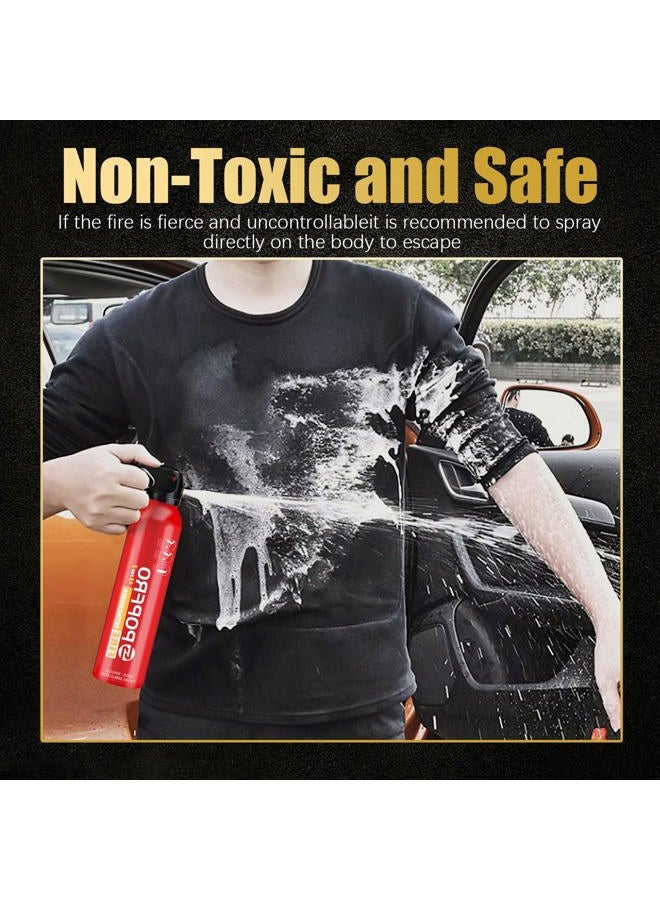POPFRO Portable Fire Extinguisher | Small 4 in 1 Fire Extinguisher For Home, Garage, Kitchen, Car | For Electric, Textiles & Greases | Non-Toxic, Easy To Clean | Wall Mount Included - Image 4