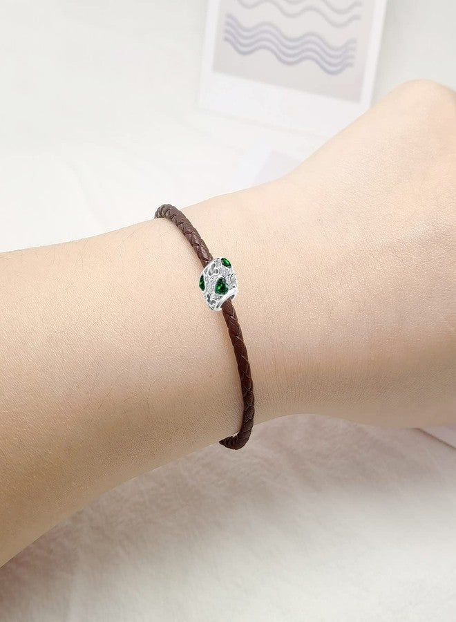 QeenseKc Mouse Openwork Heart Love Animal Round Charm Sparkling Green CZ Beads for Pandora Bracelet - Image 3