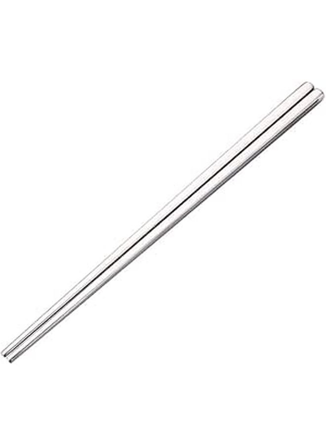 Titanium Plated Stainless Steel Chopsticks 4 Pairs Non Slip Insulated Gold Rose Gold Dark Metallic - Image 1
