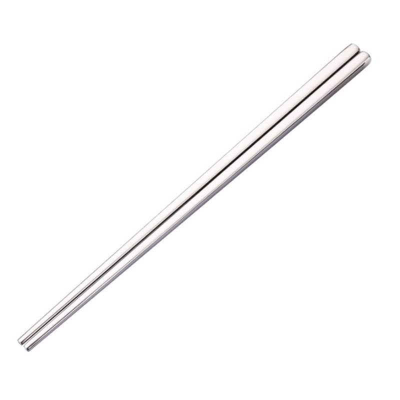 Titanium Plated Stainless Steel Chopsticks 4 Pairs Non Slip Insulated Gold Rose Gold Dark Metallic - Image 2