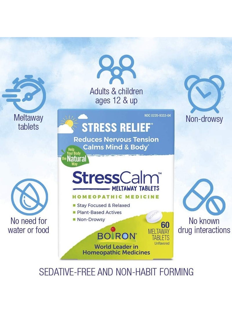 Boiron Stress Calm to relieve stress, anxiety, nervousness, irritation and fatigue, 60 pieces - Image 4