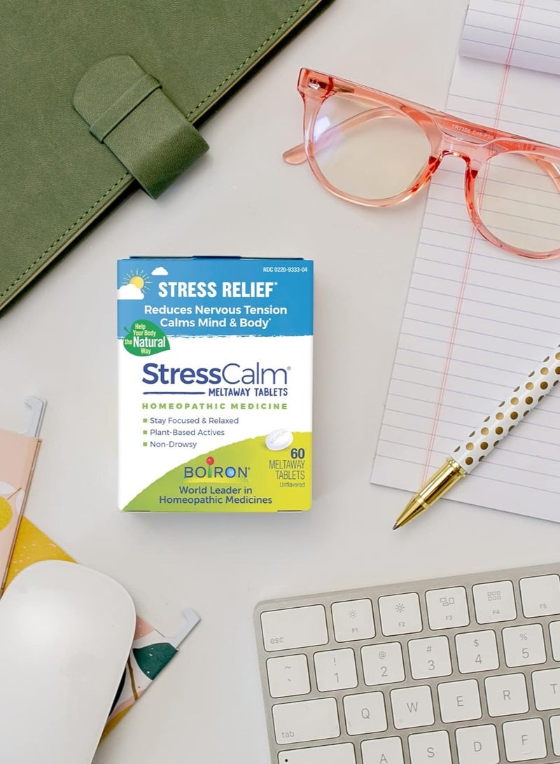 Boiron Stress Calm to relieve stress, anxiety, nervousness, irritation and fatigue, 60 pieces - Image 3