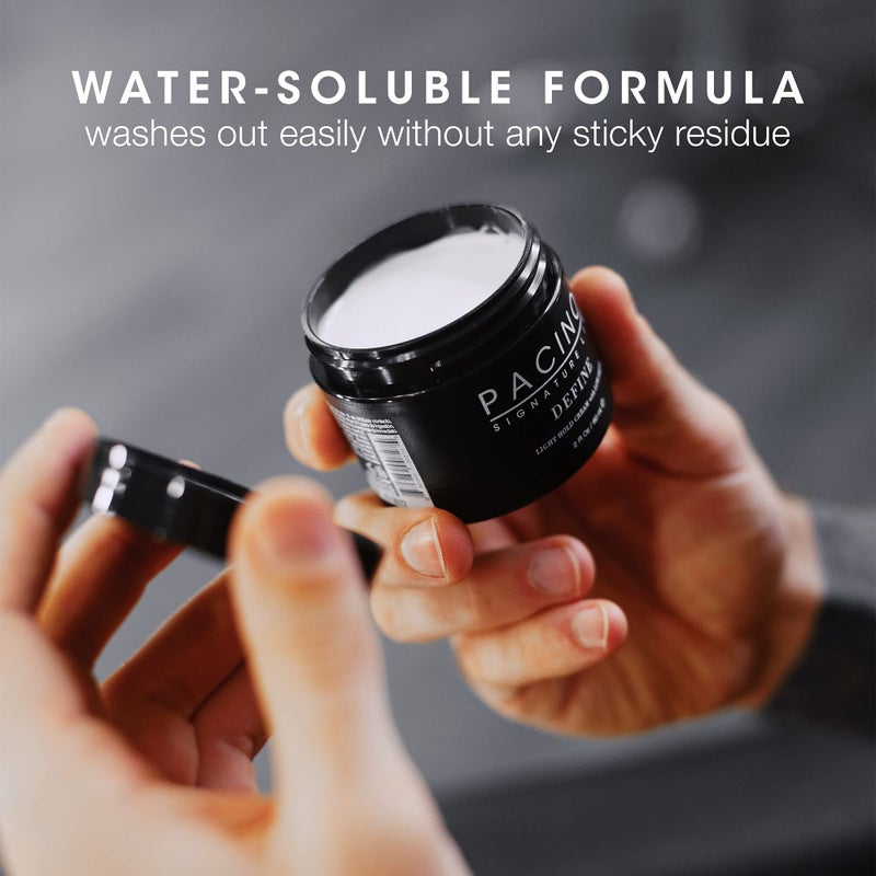 Pacinos Define Signature Light Hold Hair Cream - Firm Hold Water Soluble Styling Cream 2 oz - Image 4