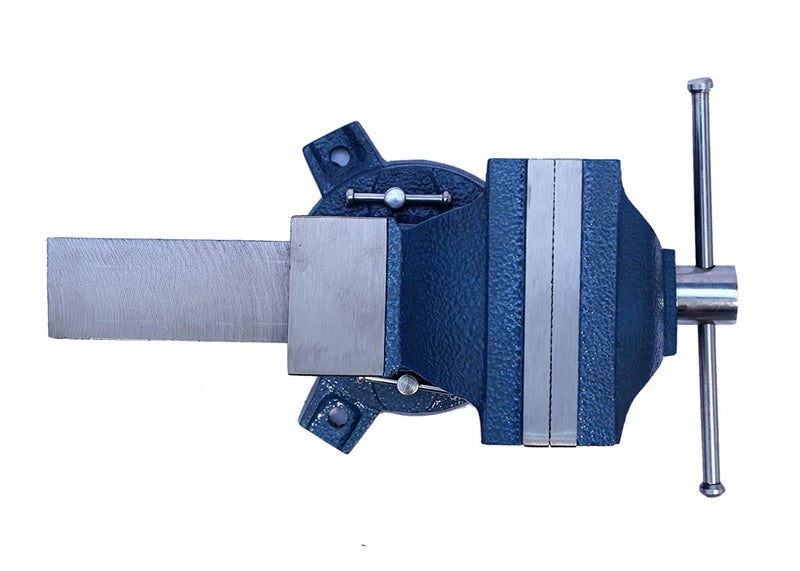 Gizmo GIZMO Cast Iron 125MM Bench Vice with Swivel Base Blue 5 Inches  - Image 2