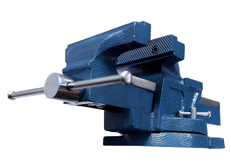 Gizmo GIZMO Cast Iron 125MM Bench Vice with Swivel Base Blue 5 Inches  - Image 3