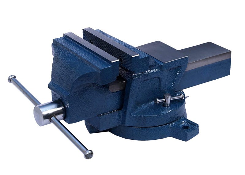 Gizmo GIZMO Cast Iron 125MM Bench Vice with Swivel Base Blue 5 Inches  - Image 1