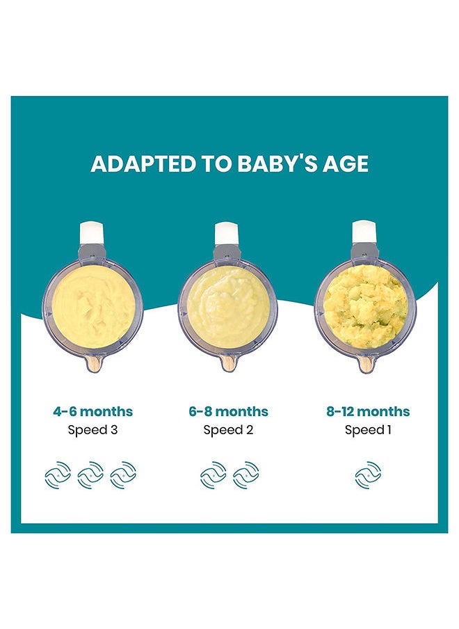 babymoov Nutribaby Plus 6 In 1 Baby Food Maker, Baby Food Blender And Steamer, Food Processor For Weaning, Warmer, Defroster, Steriliser, Nutritionist Approved  - Image 5