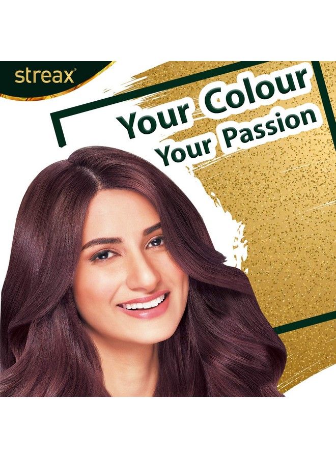 Streax Cream Hair Colour For Women & Men ; Burgundy ; Enriched With Walnut & Argan Oil ; Instant Shine & Smoothness ; Long Lasting Hair Colour ; Soft & Silky Touch ; Pack Of 3 60 Ml - Image 4